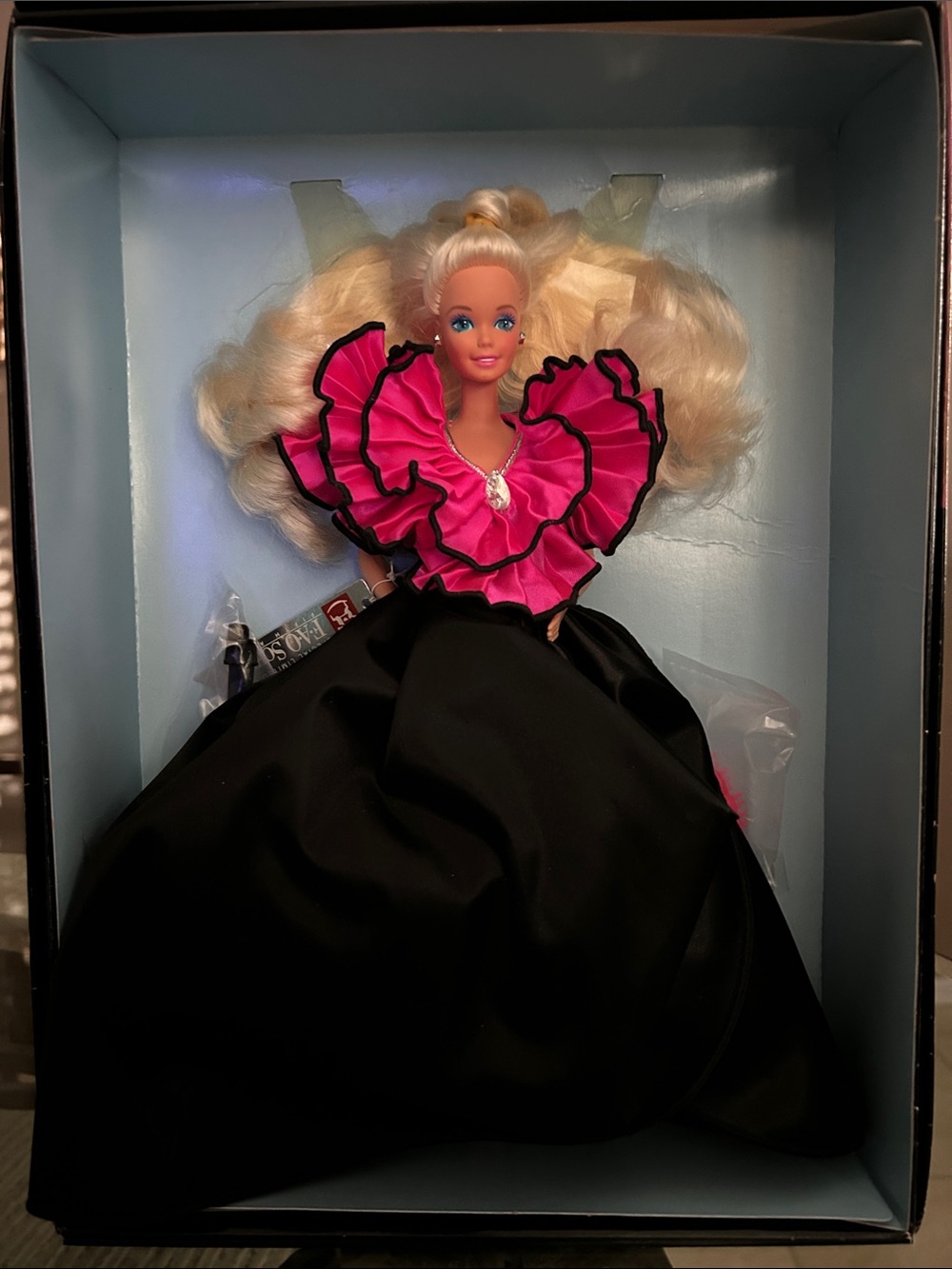 1991 Barbie Night Sensation Box in Black and Pink
